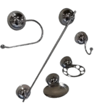 LA OVAL - JGO. ACC. CROMADOS (x 5 piezas)