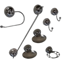 LA OVAL - JGO. ACC. CROMADOS (x 7 piezas)