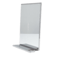 ESPEJO ACERO C/REPISA - SIMPLE