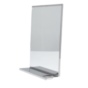 ESPEJO ACERO C/REPISA - SIMPLE