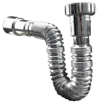 FUELLE EXTENSIBLE CROMADO Ø 40 CON TUERCA 1 ¼"