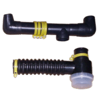 SIFON GOMA C/ABRAZADERAS - DOBLE