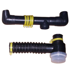 SIFON GOMA C/ABRAZADERAS - DOBLE