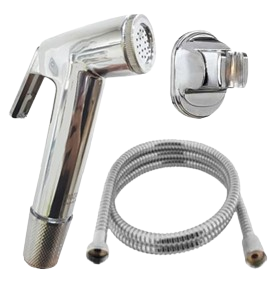 DUCHADOR BIDET CON GATILLO Y FLEXIBLE