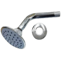 DUCHA COMPLETA FLOR REDONDA 10cm