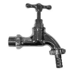 CANILLA CROMO PICO MANGA 1/2" NAC.