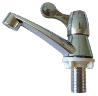 CANILLA PLASTICA LAVATORIO CROMADA