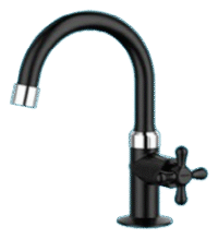 CANILLA PLASTICA LAVATORIO NEGRA