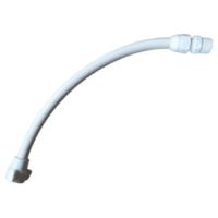 FLEXIBLE PLASTICO BLANCO 1/2"