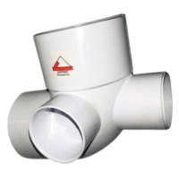 PVC 3,2 - CODO CON ACOMETIDA Ø 110