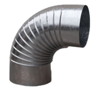 CURVA 90º CHAPA GALVANIZADA