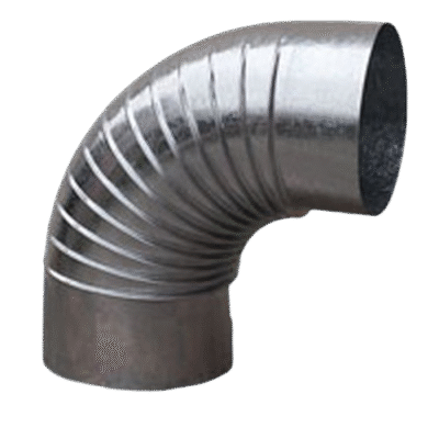 CURVA 90º CHAPA GALVANIZADA