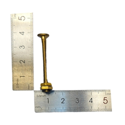 TORNILLO BRONCE FRANKLIN CON 2 TUERCAS (x 10u.)