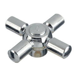 VOLANTE CRUZ PLASTICO CROMADO